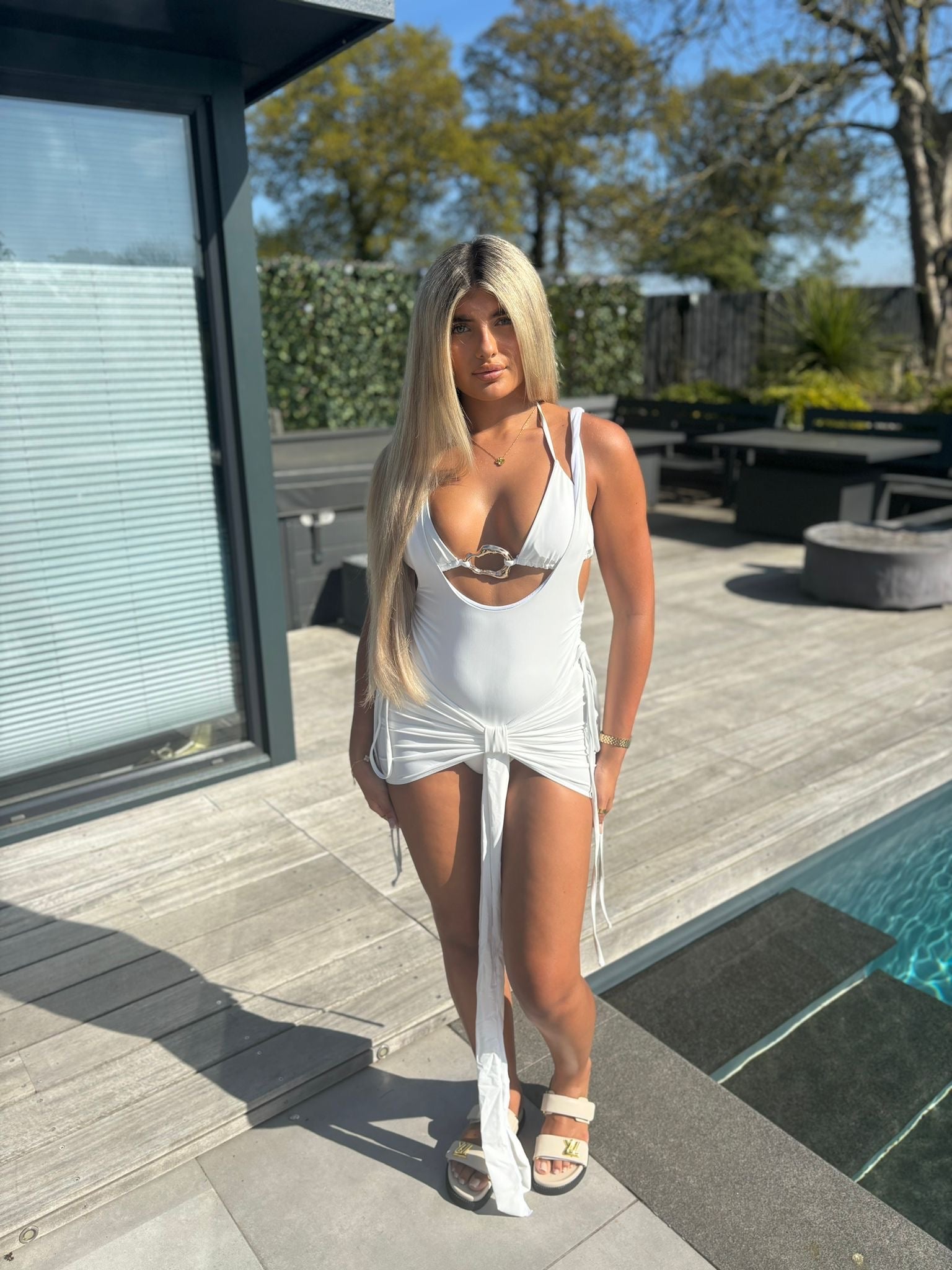 White 3 Piece Swim Set