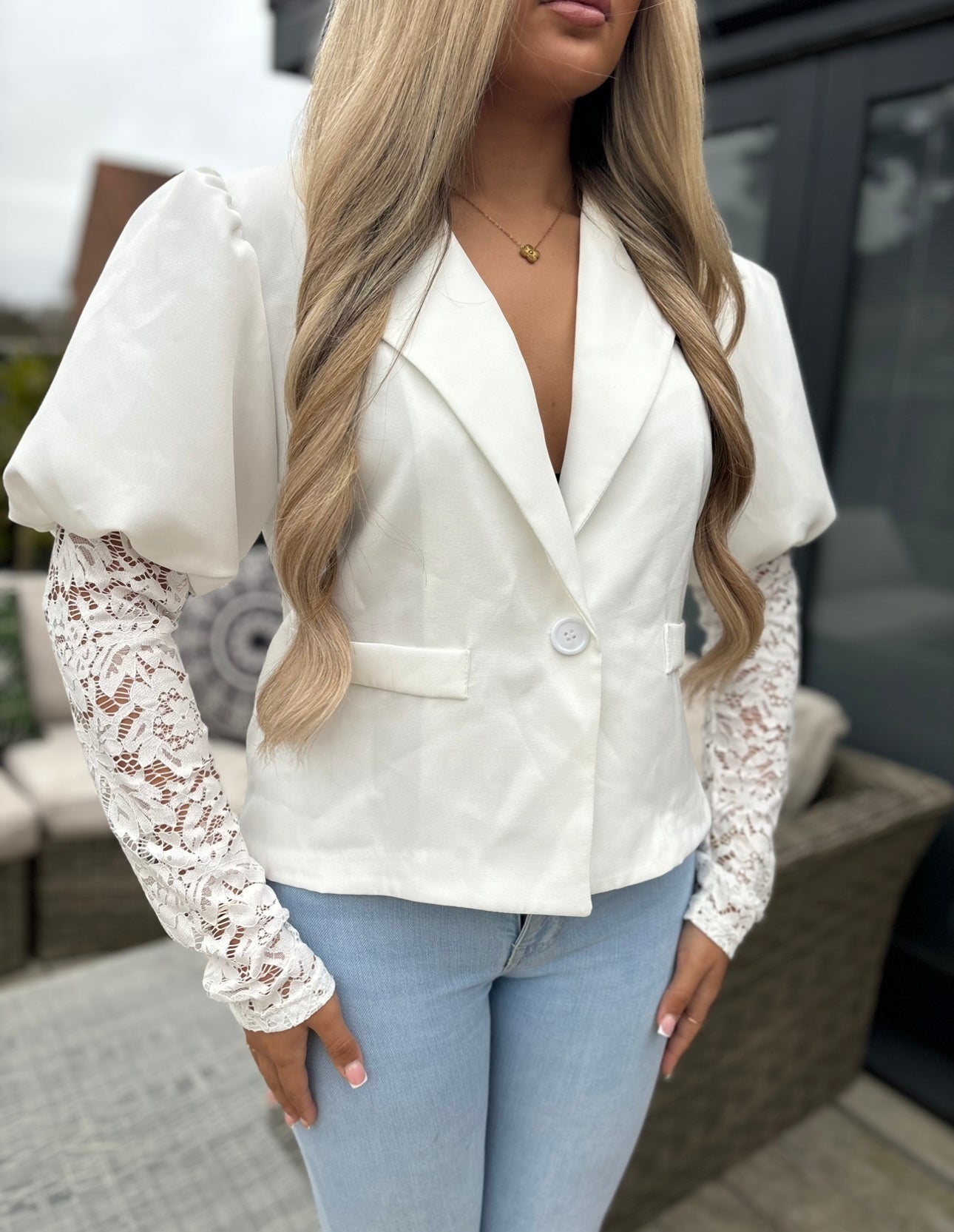 White blazer