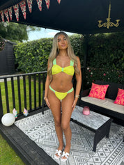 Yellow & green bikini