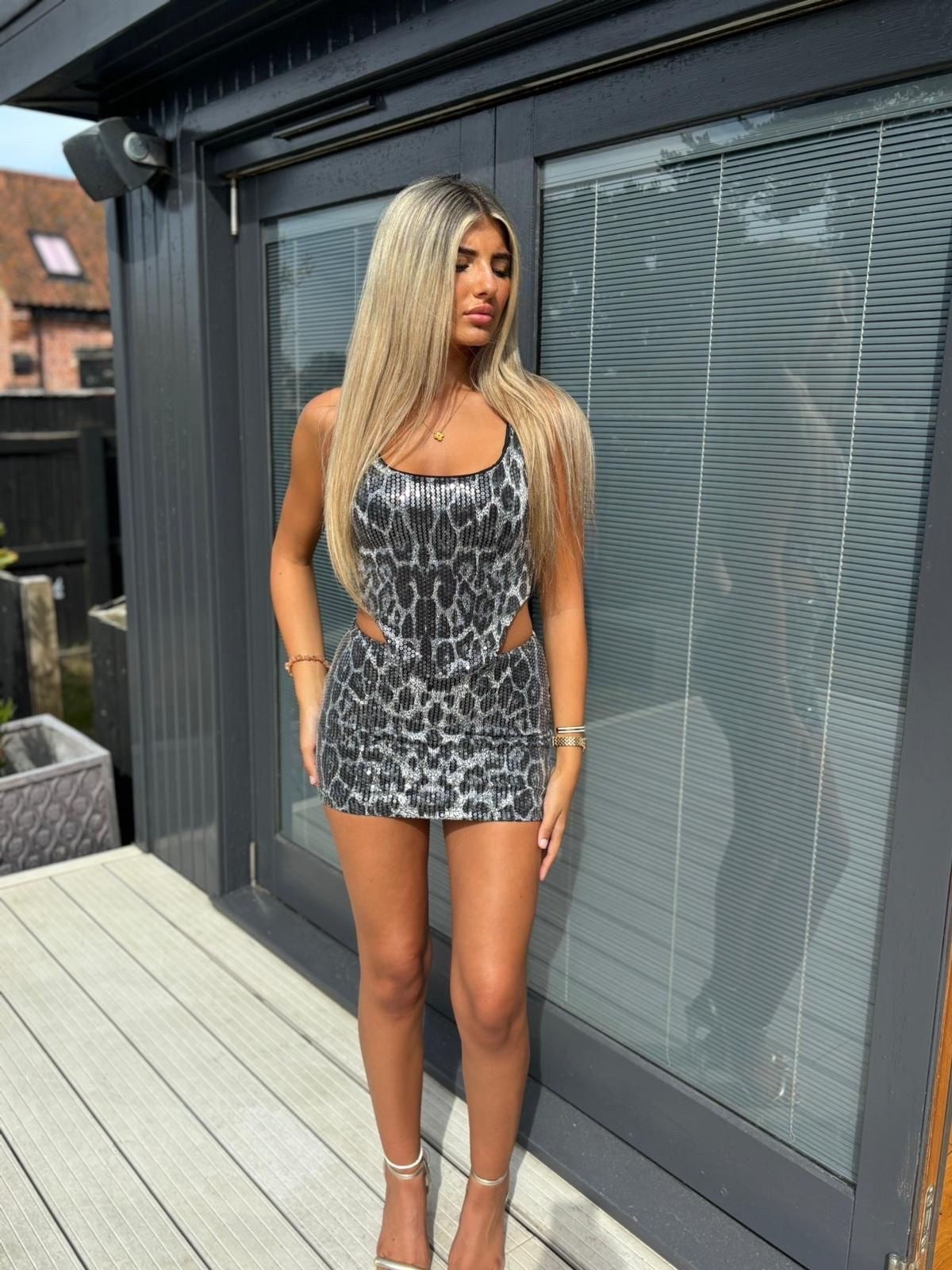 Grey leopard co-ord