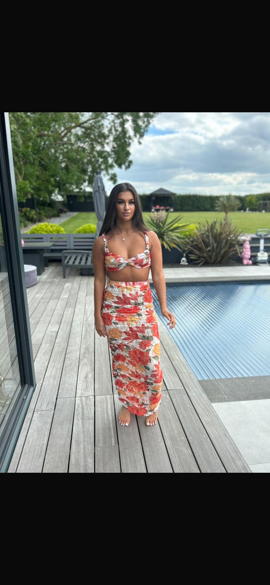 Floral long Isla co-ord