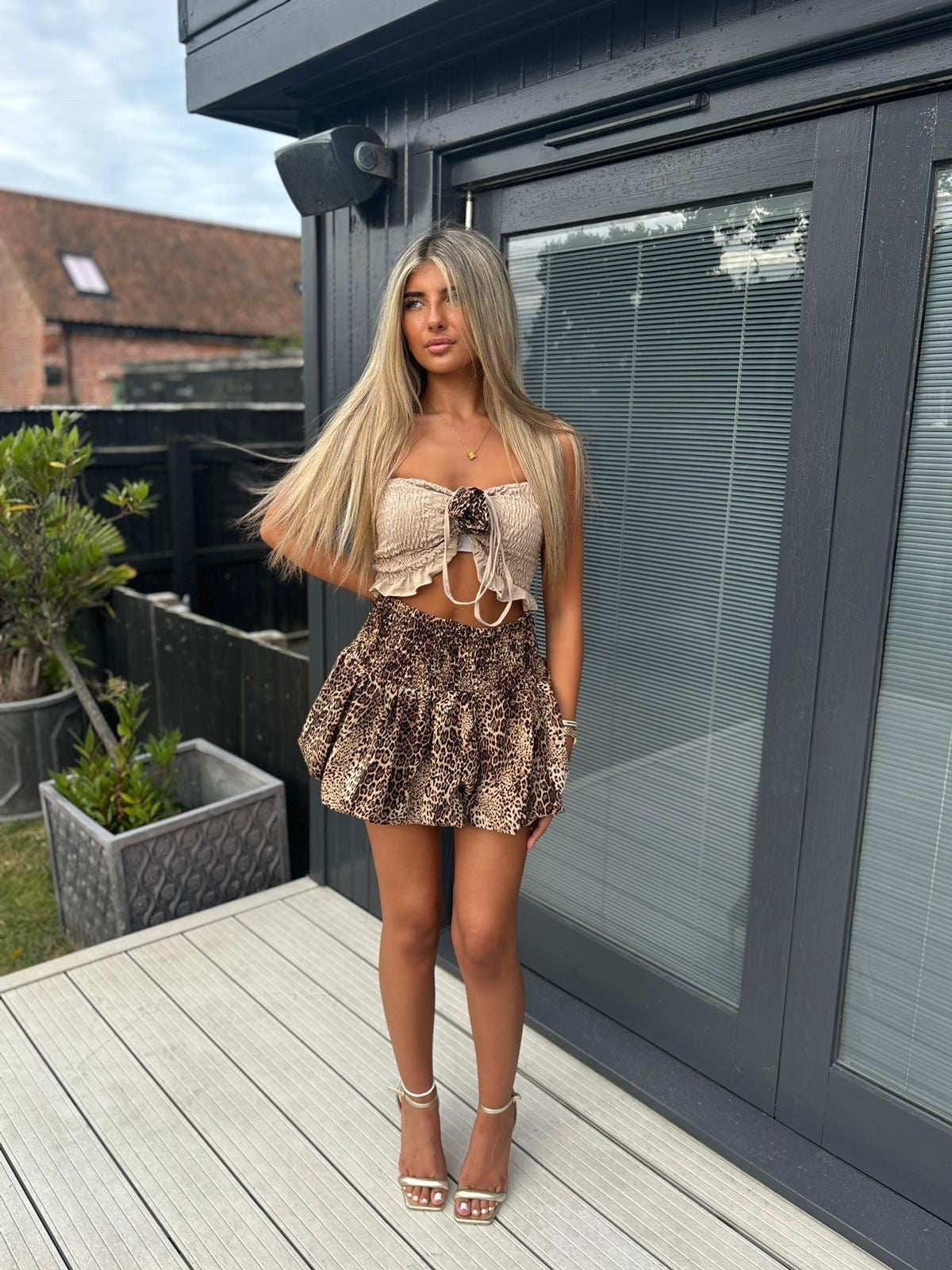 Brown leopard print co-ord